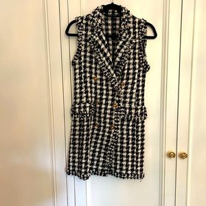 Houndstooth Double Breasted Blazer
